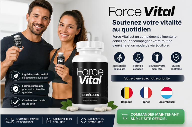 ForceVital disponible en Belgique, France et Luxembourg avec livraison rapide